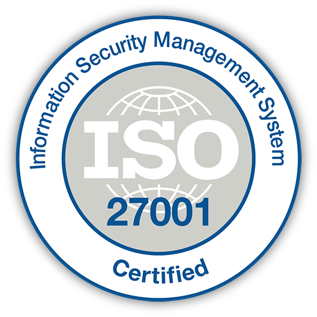 ISO 27001 certified badge