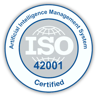 ISO 42001 certified badge